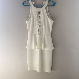 White cocktail dress